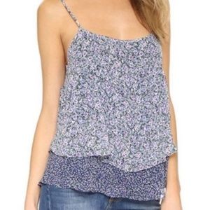 JOIE SILK FLUTTER TANK TOP
